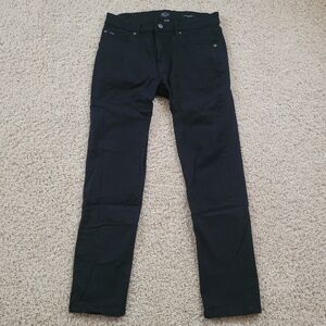 Vala Striders Mens Black Denim Jeans 32x30 Slim Straight